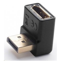 PremiumCord DisplayPort 1.2 dolů zahnutý adapter 90°, male/female,...