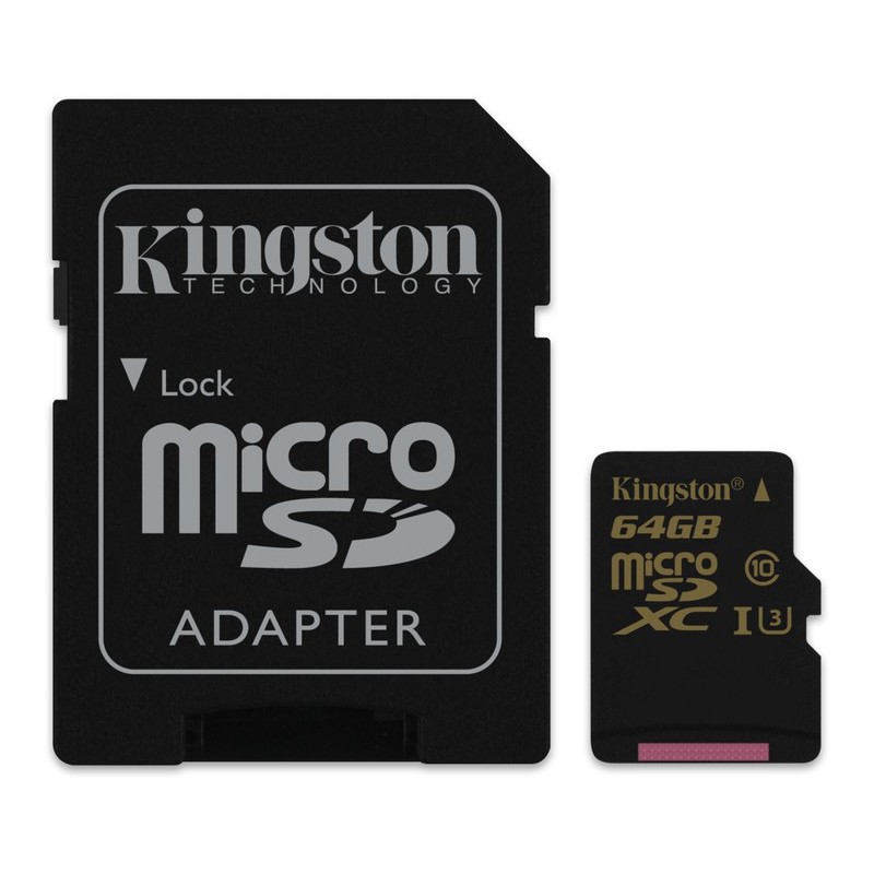 64GB microSDXC Class U3 UHS-I 90R/45W + SD Adapter   SDCG/64GB