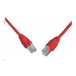 Solarix Patch kabel CAT5E SFTP PVC 1m červený snag-proof...