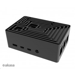 AKASA case Maze Pro, pro Raspberry Pi 4, hliník, černá A-RA10-M2B