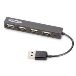 Ednet Notebook USB 2.0 Hub, 4 porty, Plug & Play, přenosová...