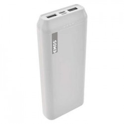 Emos Powerbank ALPHA 20000 mAh, USB-C/micro USB, 2A, bílá 1613052301