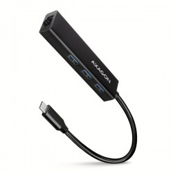 AXAGON HMC-GL3A, USB 3.2 Gen 1 hub, porty 3x USB-A + Gigabit...
