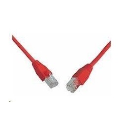 Solarix Patch kabel CAT5E SFTP PVC 0,5m červený snag-proof...