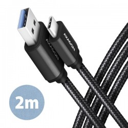 AXAGON BUCM3-AM20AB, SPEED kabel USB-C  -  USB-A, 2m, USB 3.2 Gen...
