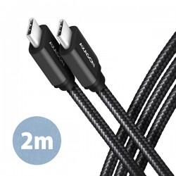 AXAGON BUCM3-CM20AB, SPEED kabel USB-C  -  USB-C, 2m, USB 3.2 Gen...