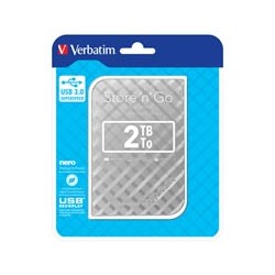 VERBATIM Store´n´ Go 2,5" GEN2 2TB USB 3.0 stříbrný 53198
