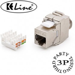 KELINE Keystone Jack, Category 6A, RJ45/s KEJ-CEA-S-10G