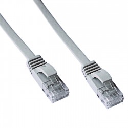 DATACOM Patch cord UTP CAT6    3m šedý FLAT plochý 1443