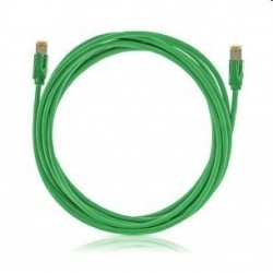KELine patch kábel Cat6A, STP, LSOH - 0,5m, zelený KEL-C6A-P-005-GN