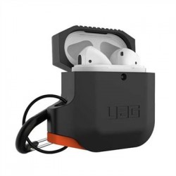 UAG puzdro Silicone Case pre Apple Airpods - Black/Orange 10185E114097