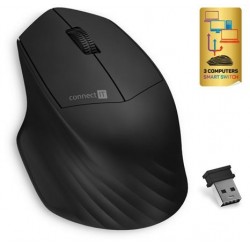 CONNECT IT Triple SmartSwitch bezdrátová myš, 2.4 GHz & Bluetooth...
