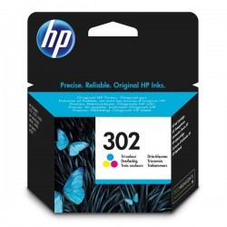 HP originál ink F6U65AE, HP 302, color, blister, 165/165/165str.,...