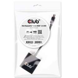 Club 3D MiniDisplayPort 1.2 to HDMI 2.0 4K60Hz UHD Active Adapter...