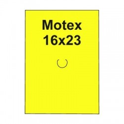 Etikety Motex 16x23 žlté