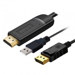 PremiumCord Kábel, HDMIm 2.0/DPm, 4K@60Hz, 2m kportad21