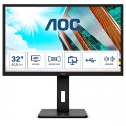 AOC Q32P2CA 31.5"W IPS LED 2560x1440 50 000 000:1 4ms 250cd HDMI DP...