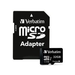 Verbatim 32GB Micro SD (HC) CLASS 10 WITH ADAPTOR 44083