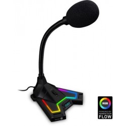 CONNECT IT NEO RGB ProMIC mikrofon, podsvícený, USB, ČERNÝ CMI-3590-BK