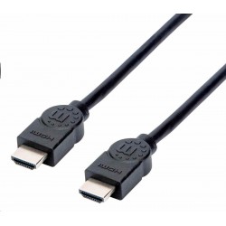 Manhattan HDMI kabel, ARC, 3D, 4K@30Hz, Shielded, 1.5m, černá 355308