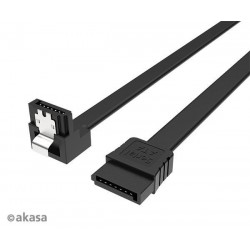 AKASA kabel SATA3, pravoúhlý, 100 cm AK-CBSA09-10BK