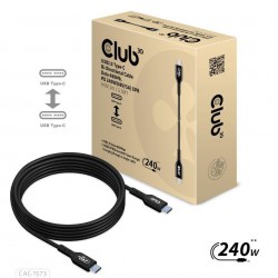 Club3D kabel USB-C, Data 480Mb,PD 240W(48V/5A) EPR M/M 2m CAC-1573