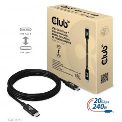 Club3D kabel USB-C, Data 20Gbps, PD 240W(48V/5A) EPR M/M 2m CAC-1575