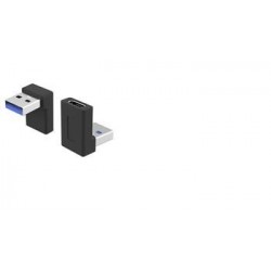 PremiumCord zahnutá 90° redukce USB-C Female na USB3.0 typ A Male...