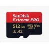 SanDisk micro SDXC karta 512GB Extreme PRO (200 MB/s Class 10, UHS-I U3 V30) + adaptér SDSQXCD-512G-GN6MA