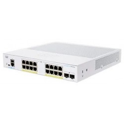 Cisco switch CBS350-16P-2G, 16xGbE RJ45, 2xSFP, fanless, PoE+, 120W...