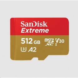 SanDisk micro SDXC karta 512GB Extreme (190 MB/s Class 10, UHS-I U3...