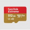 SanDisk micro SDXC karta 512GB Extreme (190 MB/s Class 10, UHS-I U3 V30) + adaptér SDSQXAV-512G-GN6MA