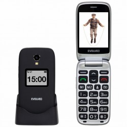 EVOLVEO EasyPhone FP, vyklápěcí mobilní telefon 2.8" pro seniory s...