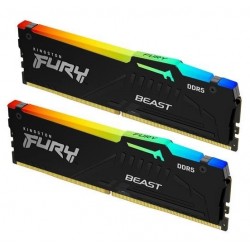 DDR5 16GB 5200MHz CL40 FURY Beast Black RGB Kingston (2x8GB)...