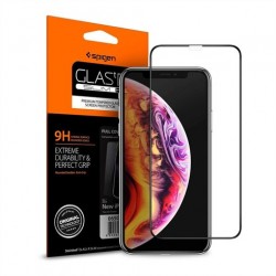Spigen ochranné sklo Glas.tR Slim pre iPhone 11/XR - Black Frame...
