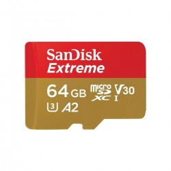 SanDisk Extreme/micro SDXC/64GB/160MBps/UHS-I U3 / Class 10...