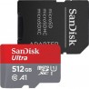 SanDisk Ultra/micro SDHC/512GB/150MBps/UHS-I U1 / Class 10/+ Adaptér SDSQUAC-512G-GN6MA