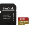 SanDisk micro SDXC karta 128GB Extreme Action Cams and Drones (190 MB/s Class 10, UHS-I U3 V30) + adaptér SDSQXAA-128G-GN6AA
