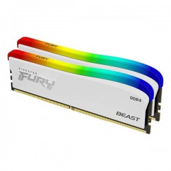 Kingston DDR4 16GB 3200MHz CL16 FURY Beast White RGB SE (2x8GB)...