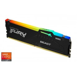 DDR5 16GB 5200MHz CL36 FURY Beast Black RGB Kingston AMD EXPO...