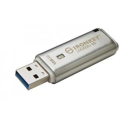 KINGSTON 128GB IronKey Locker Plus 50 AES Encrypted, USBtoCloud...