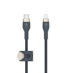 Belkin kabel USB-C s konektorem LTG,3M modrý pletený CAA011bt3MBL
