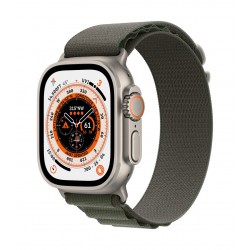 Apple Watch Ultra/49mm/Titan/Sport Band/Green Alpine MQFP3CS/A