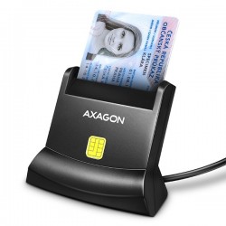 AXAGON CRE-SM4N, USB-A StandReader čtečka kontaktních karet Smart...