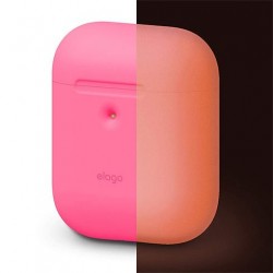 Elago Airpods 2 Silicone Case - Neon Hot Pink EAP2SC-NHPK