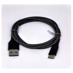 Crono kabel USB 2.0/  USB A samec - USB C, 1,0m, carbon černý high...
