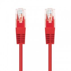 Kabel C-TECH patchcord Cat5e, UTP, červený, 5m CB-PP5-5R