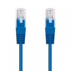 Kabel C-TECH patchcord Cat5e, UTP, modrý, 5m CB-PP5-5B