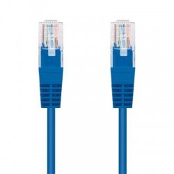 Kabel C-TECH patchcord Cat5e, UTP, modrý, 5m CB-PP5-5B