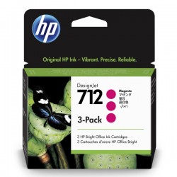 HP 712 3-Pack 29-ml Magenta DesignJet Ink Cartridge 3ED78A